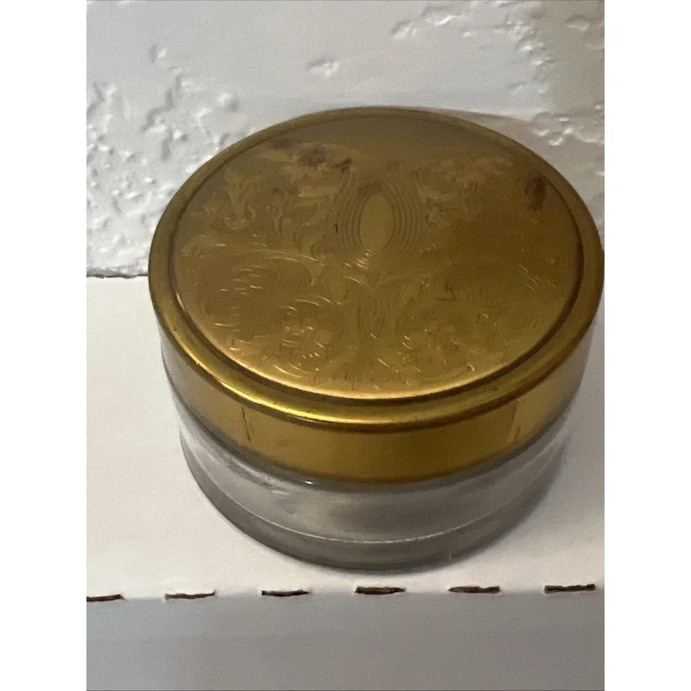 Antique Art Nouveau Cold Cream Trinket Vanity Powder Jar USA‎ Decorative Floral